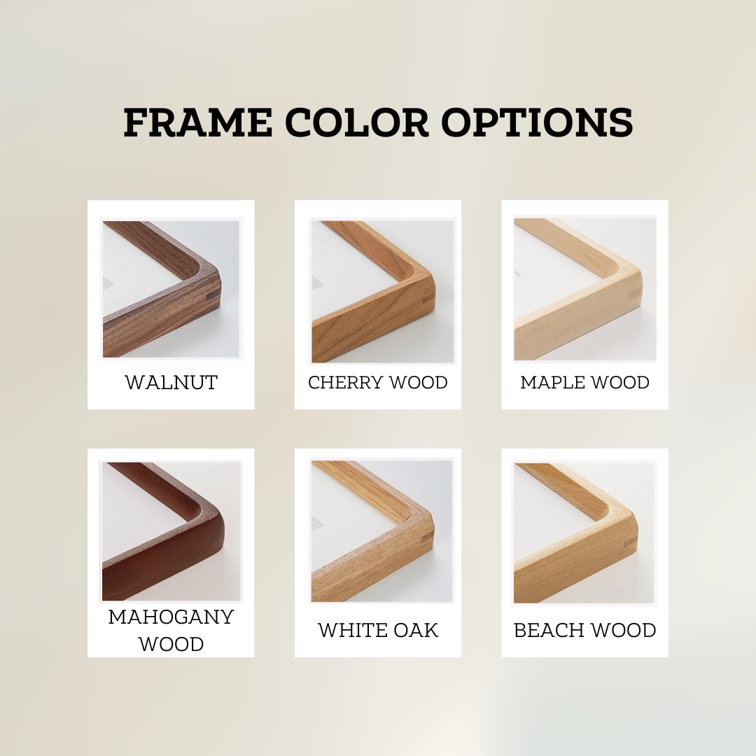 Custom Pressed Floral Frame: 16x20